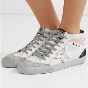 Golden Goose Mid Star leather suede sneakers